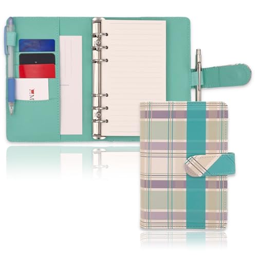 ご確認用 バイブル B6 システム手帳 フルカバー 牛革 薔薇 ミント